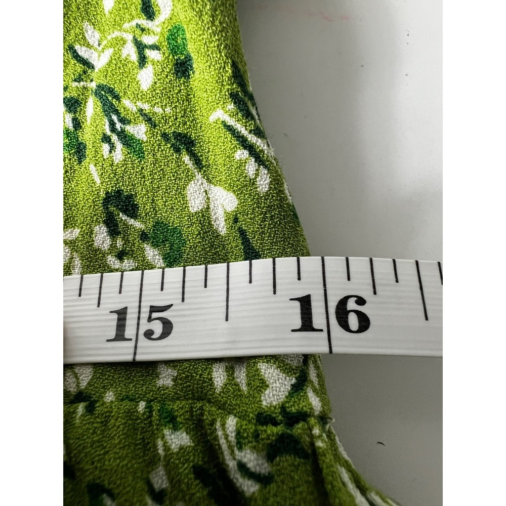 Reformation Bristol Mini Dress Size XL Samantha Green‎ Floral Babydoll - Picture 10 of 11